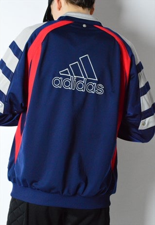 VINTAGE 90S BLUE ADIDAS TRACK JACKET