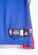 VINTAGE ADIDAS BLUE & RED BASKETBALL JERSEY V-NECK VEST