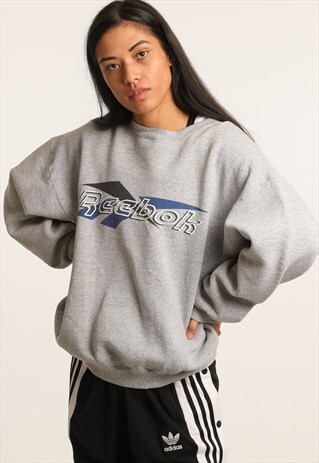 VINTAGE REEBOK PRINTED SPELLOUT SWEATSHIRT