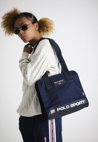 RARE VINTAGE POLO RALPH LAUREN TOTE SHOULDER BAG
