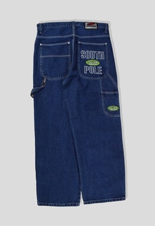 VINTAGE 90S SOUTHPOLE HIP-HOP SKATE BAGGY DENIM JEANS