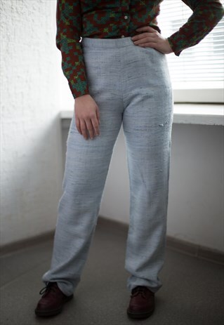VINTAGE 90'S LIGHT BLUE STRAIGHT TROUSERS