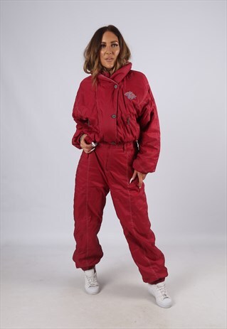 VINTAGE ETIREL FULL SKI SUIT SNOW SPORTS UK L 14 (BJDK)