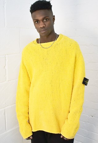 RARE STONE ISLAND LONG SLEEVE CREW NECK LIGHT KNIT SWEATER