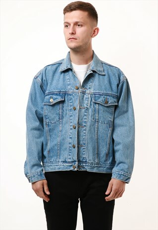 90S VINTAGE OLDSCHOOL SAMWIN JEANS DENIM JACKET 15549