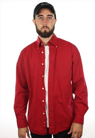 VINTAGE TOMMY HILFIGER SMALL LOGO LONG SLEEVE SHIRT