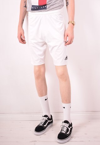 ADIDAS MENS VINTAGE SHORTS XL WHITE 90S