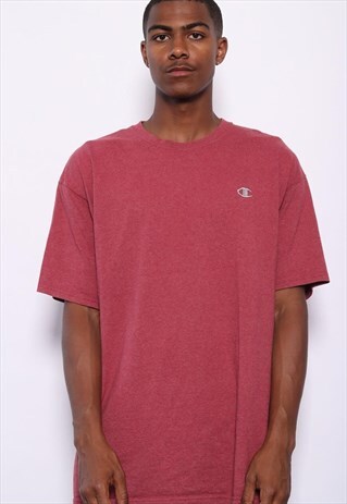 VINTAGE CHAMPION LOGO T-SHIRT RED