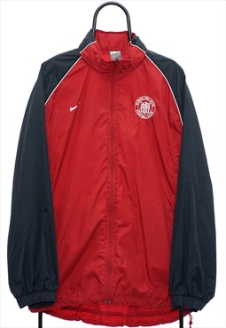 Vintage Nike Football Red Windbreaker Jacket Mens