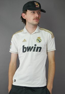 Vintage Adidas Real Madrid Football Shirt in White
