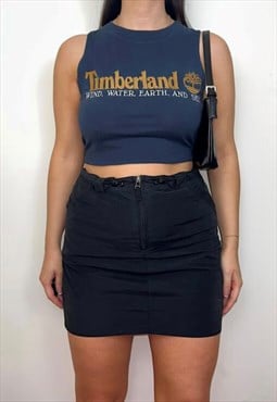 Timberland Navy Tank Crop Top