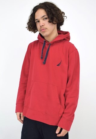VINTAGE 90'S NAUTICA RED HOODIE