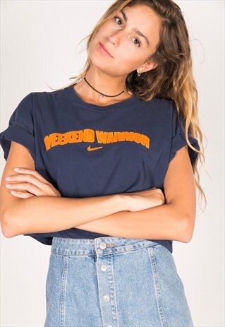 VINTAGE 90S USA CROP T-SHIRT / R904