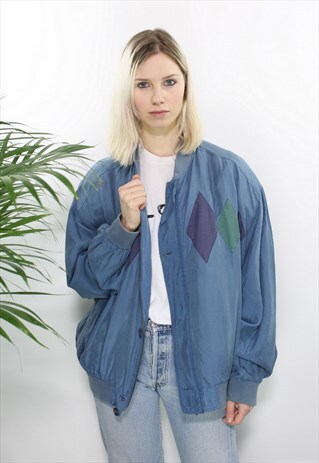 VINTAGE SILK BOMBER JACKET