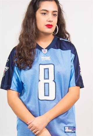 REEBOK BLUE NFL TITANS JERSEY TOP