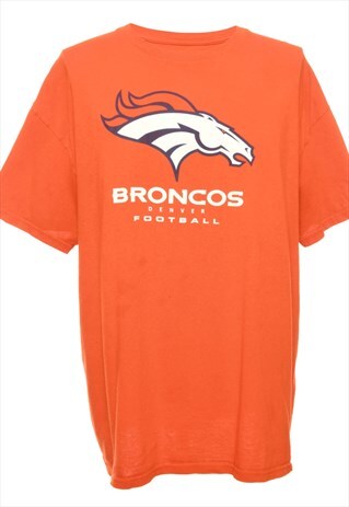 Vintage Majestic Broncos Denver Football Sports T-shirt - L