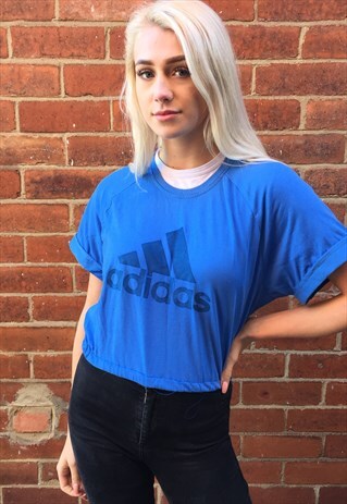VINTAGE ADIDAS CROPPED SPORTS SHIRT