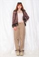 VINTAGE CARGO TROUSERS Y2K WIDE LEG GORPCORE PANTS IN BEIGE