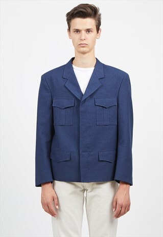 VINTAGE NAVY SALMULEYOY WORKWEAR JACKET