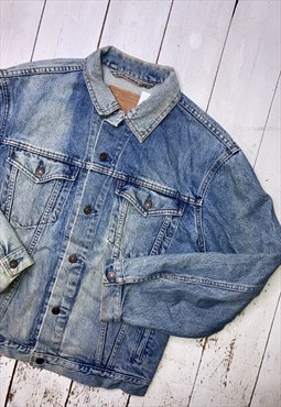 vintage 90s blue small levi strauss denim jacket 