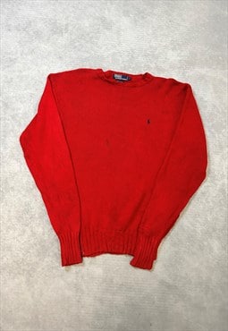 Vinatge Polo Ralph Lauren Knitted Jumper Logo Sweater