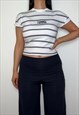 TOMMY HILFIGER WHITE BABY TEE CROP TOP