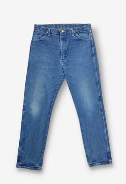 Vintage wrangler straight leg jeans mid blue w36 l34 BV20709
