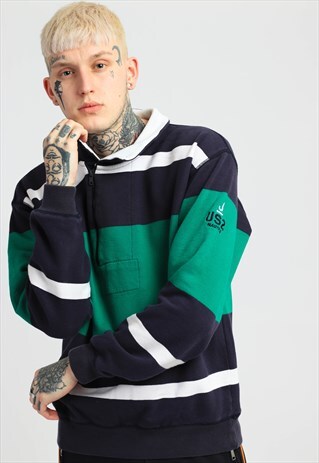 VINTAGE NAUTICA 1/4 ZIP SWEATSHIRT