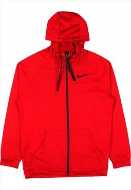 Nike 90's Swoosh Zip Up Hoodie Small Red