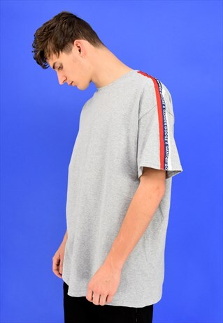 G&G UNISEX SPORTS GREY RWB RIBBON S/S TEE