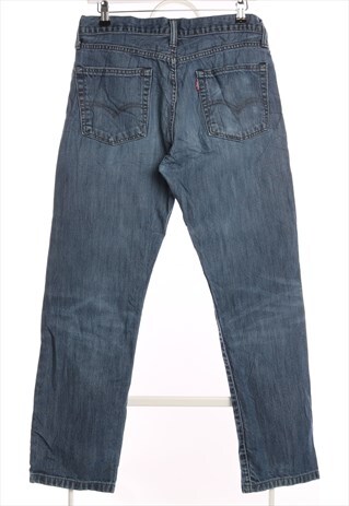 LEVI'S 90'S DENIM LIGHT WASH STRAIGHT SLIM JEANS 32 X 32 BLU