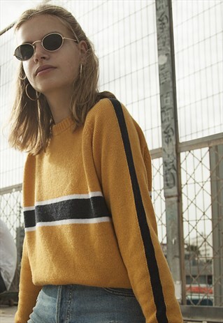 SUBDUED SPORTY JUMPER WITH STRIPES