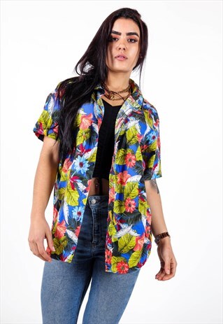 VINTAGE FLORAL PATTERNED SHIRT S1368