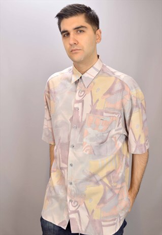 VINTAGE PATTERNED SHORT SLEEVE SHIRT