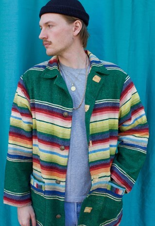 HANDMADE VINTAGE AZTEC STYLE JACKET