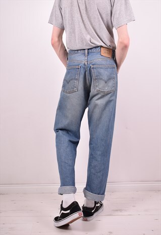 LEVI'S 675 MENS VINTAGE JEANS W34 L31 BLUE 90S