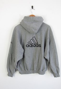 Adidas 90s Back Spellout Thick Hoodie M