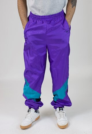 VINTAGE PURPLE SHELL TRACKSUIT BOTTOMS