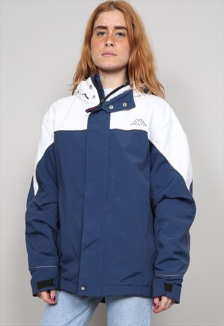 VINTAGE 90'S KAPPA NAUTICAL OVERSIZED SPORTS JACKET
