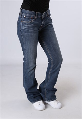 LEVIS 529 DENIM BOOTCUT FLARE JEANS LONG LEG UK 10 (GB2P)
