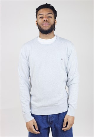 VINTAGE TOMMY HILFIGER GREY JUMPER