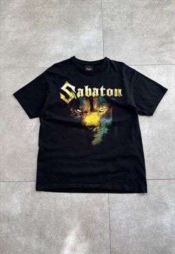 Sabaton Metal Band Tee Shirt Panther Rock Merch