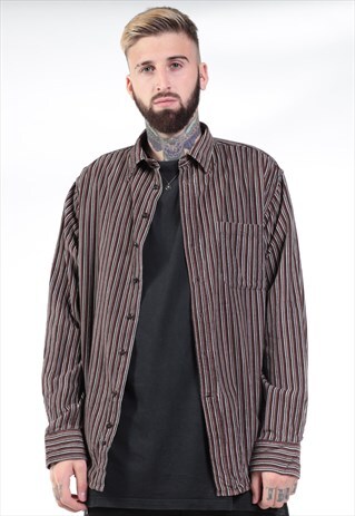 VINTAGE CORDUROY CHECK SHIRT
