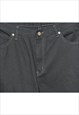 ZIP FRONT BLACK STRAIGHT FIT JEANS - W34