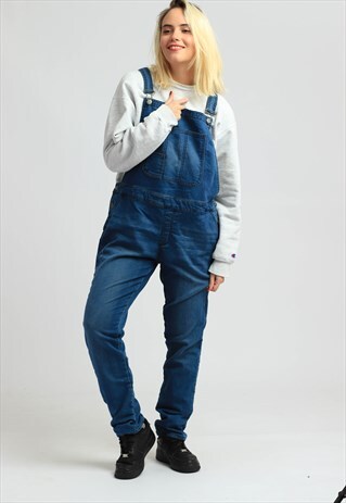 VINTAGE DENIM LONG LENGTH DUNGAREES