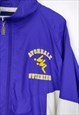 VINTAGE  CRAZY TRACK JACKET ACONDALE IN PURPLE L