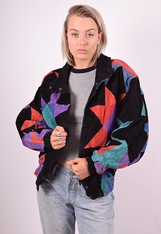WOMENS VINTAGE JACKET MEDIUM MULTI 90'S