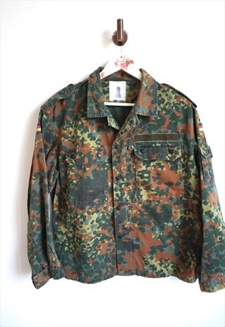 VINTAGE MILITARY FIELD JACKET CAMO GERMANY ARMY CAMOUFLAGE