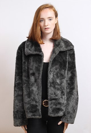 VINTAGE FAUX FUR JACKET