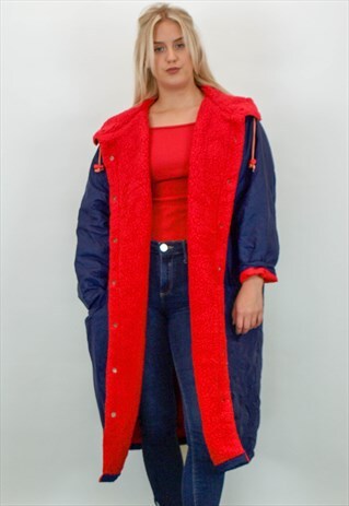 VINTAGE LONGLINE SHEARLING JACKET
